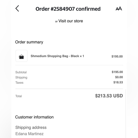 Telfar Black shmedium Tote Bag - Picture 5 of 5